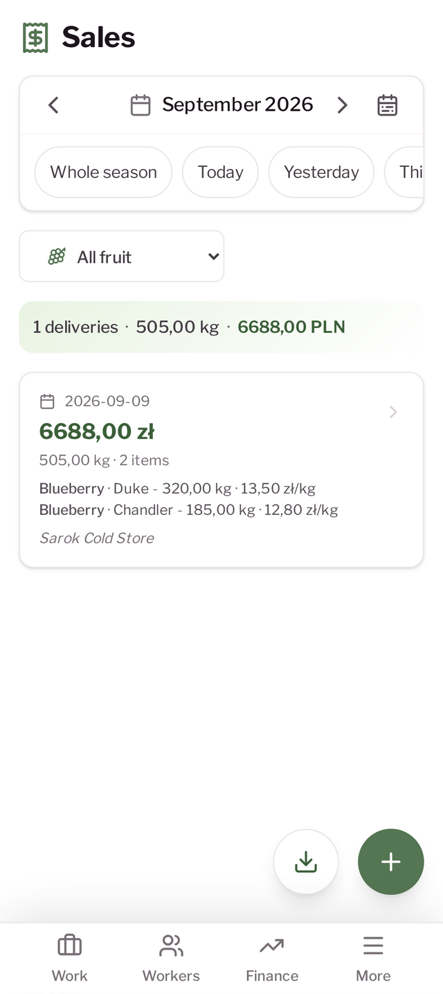 Harvest registration screen in the Harvest Wisely app (5)